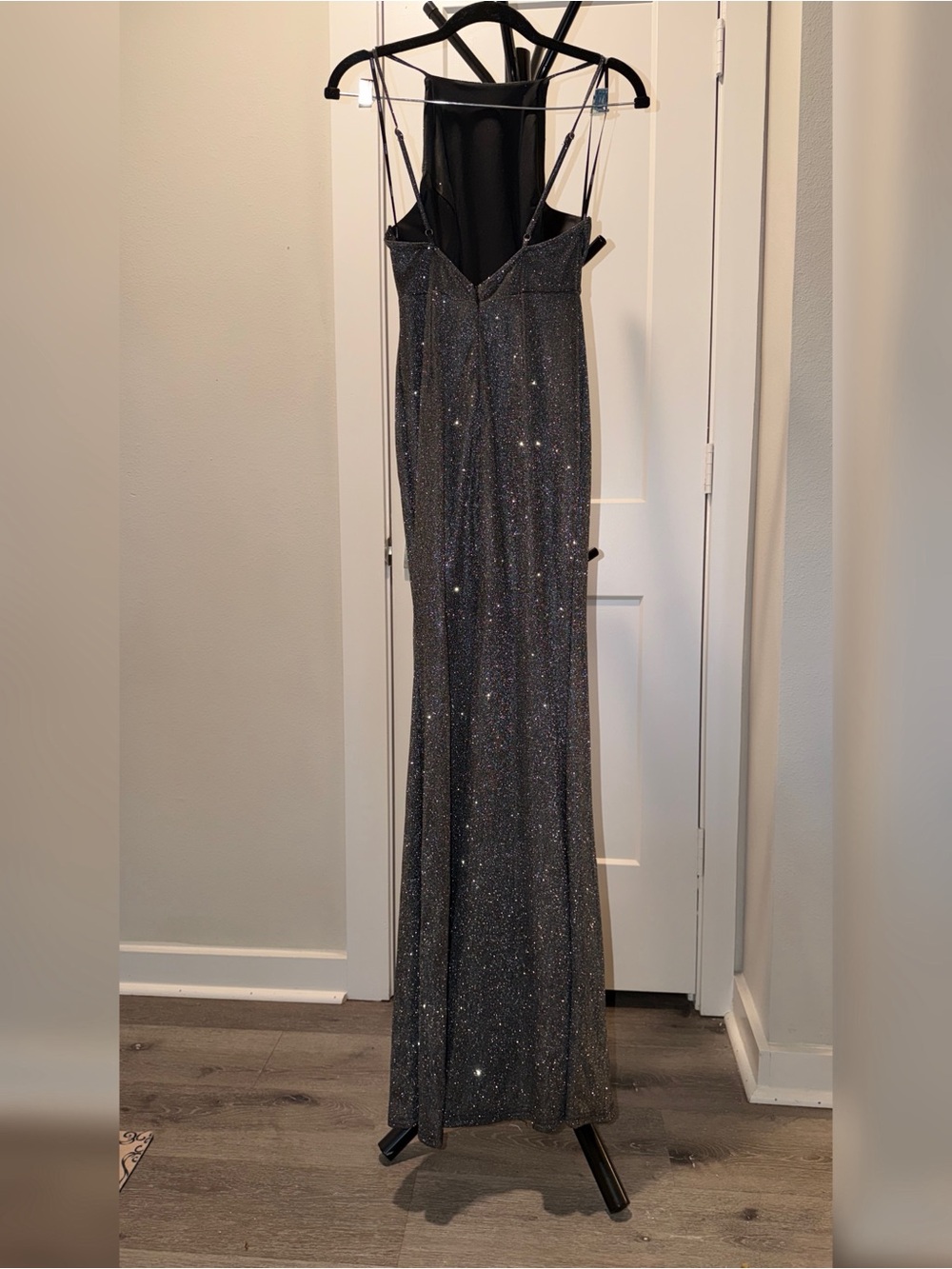 Forever 21 Sparkle Black Halter Evening Gown - Picture 2 of 3